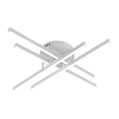 LED lustr GIO na dálkové ovládání, 54W, 4 prvky, studené/studené/neutrální světlo, stmívatelný, bílý