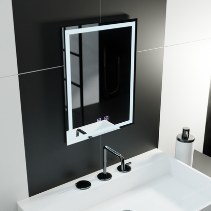 Zrcadlový LED obdélníkový 60x80cm dotykový systém DOTLES NOX
