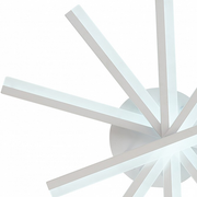 LED lustr s dálkovým ovládáním ZOE, 67W, Studené/Teplé/Neutrální světlo, Stmívatelné, Bílá