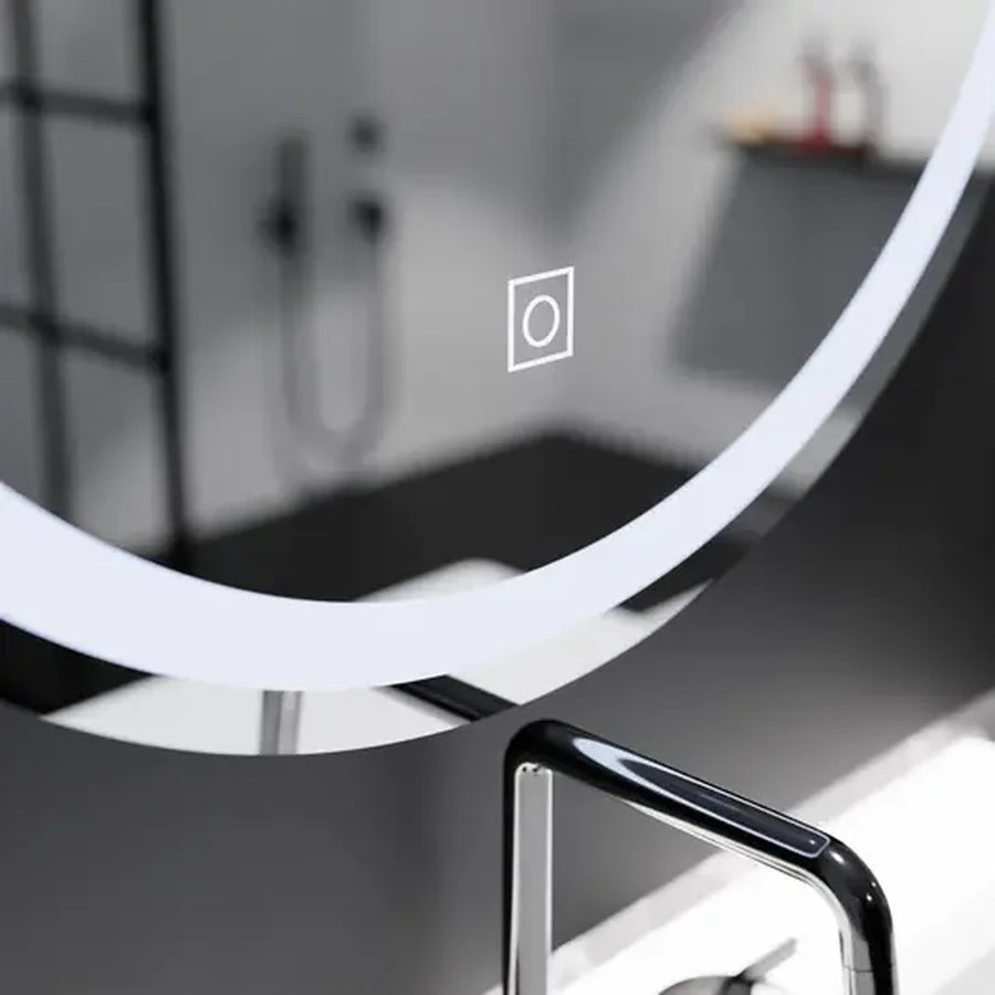 Kulatý LED zrcadlo 70 cm základní dotek