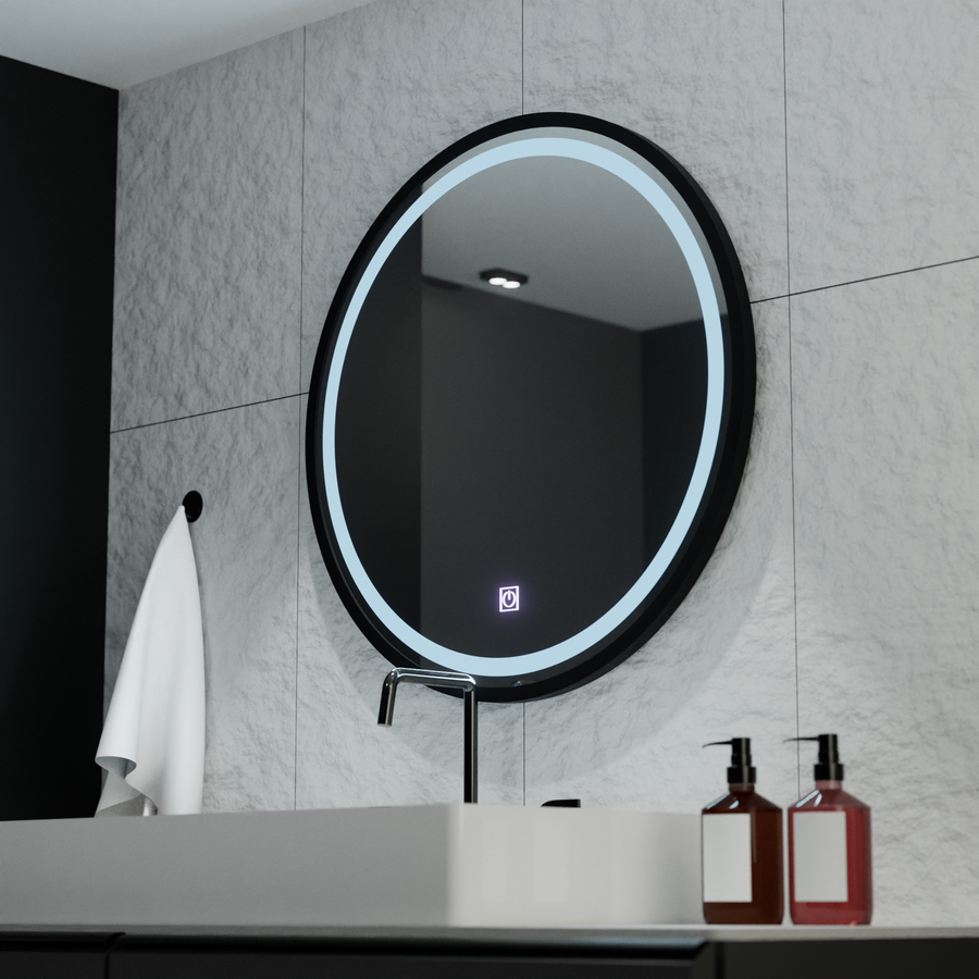 Mirror LED ROUND 80 cm piazza Basic Touch
