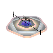 LED lustr NEXA 3D 40W, Průměr 23cm, Studené/Teplé/Neutrální světlo, Bílá