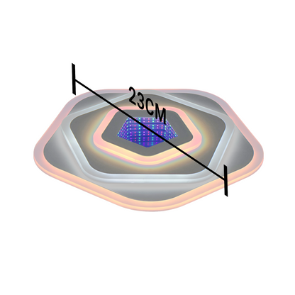 LED lustr NEXA 3D 40W, Průměr 23cm, Studené/Teplé/Neutrální světlo, Bílá