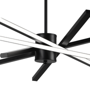 LED lustr s dálkovým ovládáním LT176/5BK, 69W, 5 prvků, studené/teplé/neutrální světlo, stmívatelný, černý, výškově nastavitelný