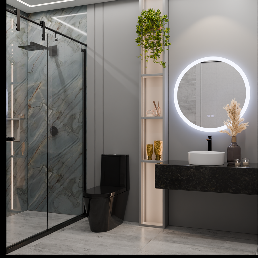 Kulaté LED zrcadlo, 50cm, Noxia Touch, Demister System, Stmívatelné