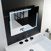 Zrcadlo LED obdélníkový 80x60cm Rayonnement Motiongllow Marcelow System Postižení & Daim teploměr