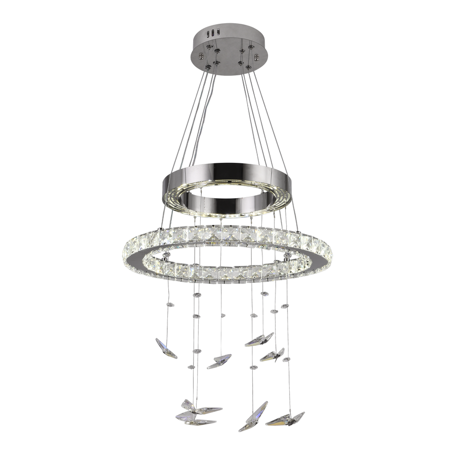 Lulus LED Crystal s dálkovým ovládáním stříbrného stříbrného latifahu