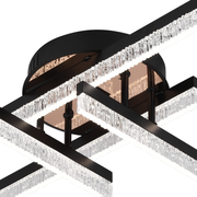 LED lustr s dálkovým ovládáním LT179/4BK, 35W, 4 prvky, studené/teplé/neutrální světlo, stmívatelný, černý