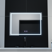 Zrcadlo LED obdélníkový 70x50cm dotykový umbria systém rozmrazování