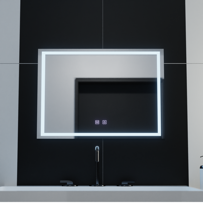 Zrcadlo LED obdélníkový 70x50cm dotykový umbria systém rozmrazování