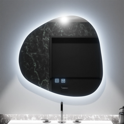 Bio LED zrcadlo 60x60cm, Duna Touch, Demister System, Stmívatelné