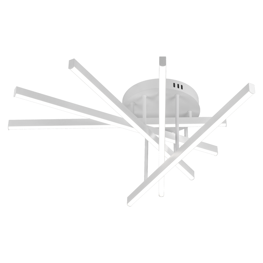 LED lustr GIO na dálkové ovládání, 65W, 5 prvků, studené/studené/neutrální světlo, stmívatelný, bílý