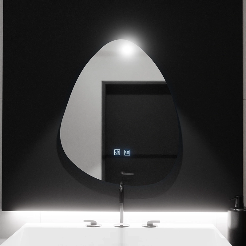 Organické LED zrcadlo 80x60cm, Fluido Touch, Demister System, Stmívatelné