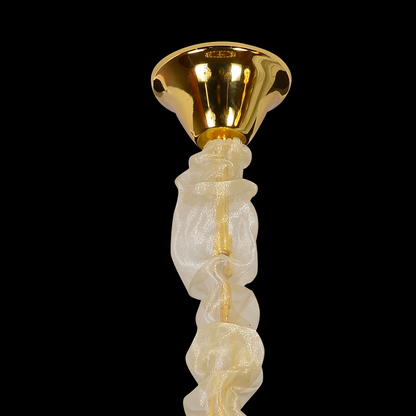 Clarelier Crystal Windsor Elegance 6x E14, průměr 49 cm, lesklé zlato, nastavitelná výška