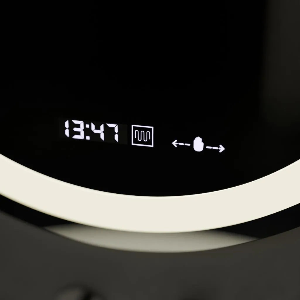 60 cm kulatý LED zrcadlo Celeste Motionglow Marcello Dimable Clock Defrition System