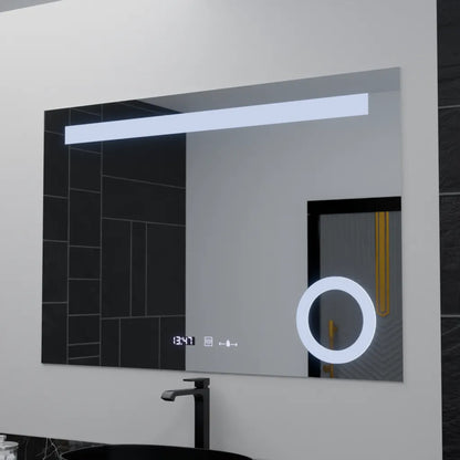 Zrcadlo LED obdélníkový 120x80cm absolutní pohyb Marcello demontáž a comensuriální teploměr