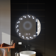 LED Touch Ivory Mirror Dezoring System 70x70cm