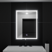 Zrcadlo LED obdélníkový rámeček 50x70cm Základní dotek