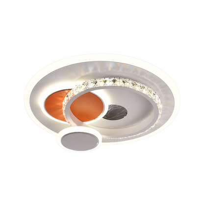 LED LED LED Heliox, 43W, 4 kruhy, chladné/horké/neutrální světlo, bílá