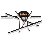 LED lustr s dálkovým ovládáním LT179/5BK, 67W, 5 prvků, studené/teplé/neutrální světlo, stmívatelný, černý