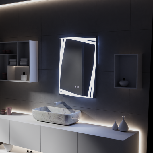 Systém Mirror LED LED Touch Infinitum odmrazování 60x80cm