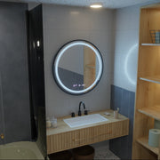 Mirror LED ROUND 60 cm Celesti Majesti Noir EVEA EVEA Motionglow Marcello System Postižení & Daim teploměr