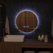 LED Touch dotykový systém Defrition Defrition System, hodiny a teplota 60x60 cm s integrovanou podporou