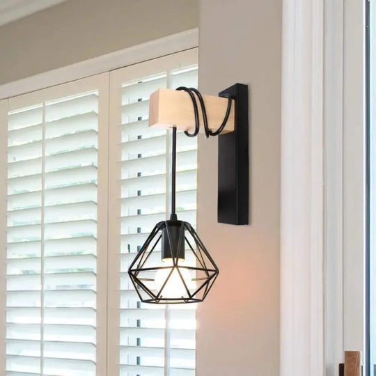 Nástěnná lampa Audrey 1x E27 Černá Hnědá Vnitřní nástěnná svítidla Výchozí název Alessandro Design