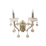 Aplikujte Carol, 2*E14, Gold, Metal and Crystal