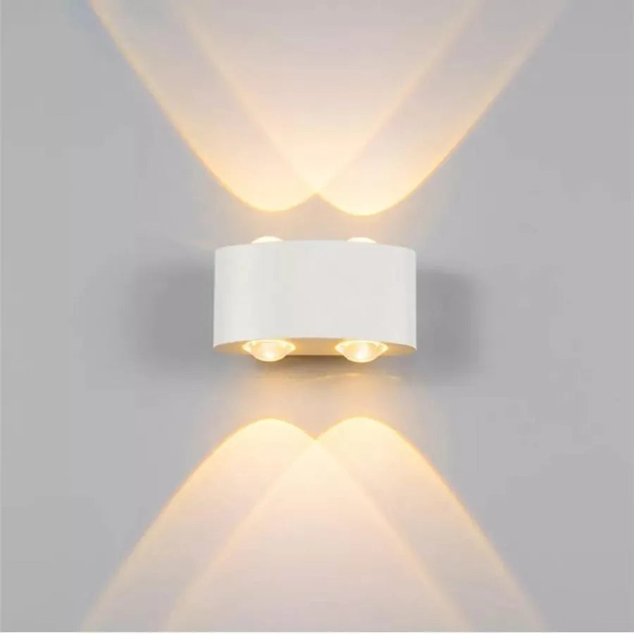 Fantazie aplikují exteriér a interiérový LED, 4 zdroje x 1W, IP65, kovový, bílý, 3000k