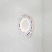Naneste LED Borandis 20W, bílý s chromem, akrylem a krystalem, studené/horké/neutrální světlo