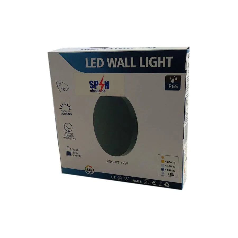 Naneste exteriér LED matia 12w 3000k ip65 šedá