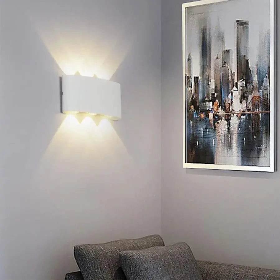 Fantazie aplikují exteriér a interiérový LED, 6 zdrojů x 1W, IP65, kovový, bílý, 3000k