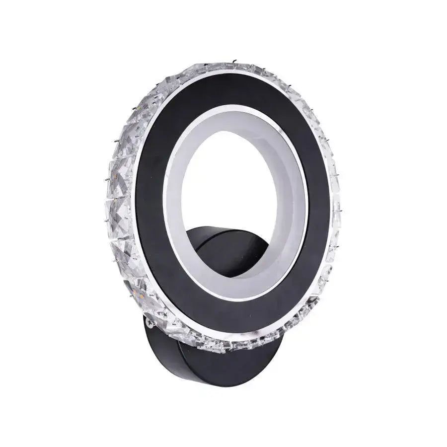 Použít LED NOVA Rotonda, 16W, Black & Nerezová, horké/studené/neutrální světlo
