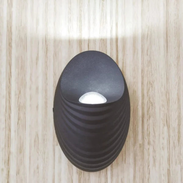 Vnější nástěnné svítidlo, 5W, 3000K, černé Vnější nástěnné svítidlo Výchozí název Alessandro Design