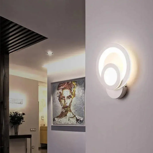 Aplikujte městské LED 19w kulaté světlo studené/teplé/neutra akryl a bílý kov