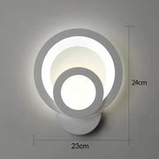 Aplikujte městské LED 19w kulaté světlo studené/teplé/neutra akryl a bílý kov