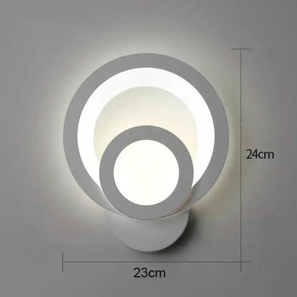 Aplikujte městské LED 19w kulaté světlo studené/teplé/neutra akryl a bílý kov