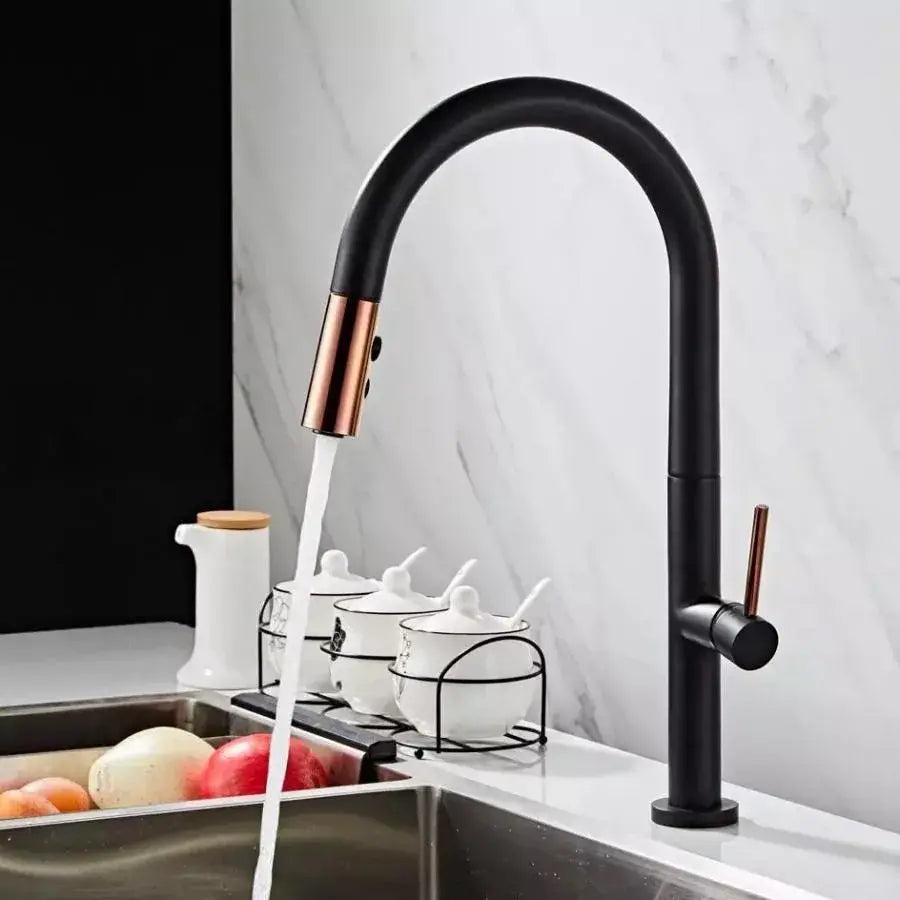 Kuchyňská baterie, sanitární mosaz, černá, CF1035/b