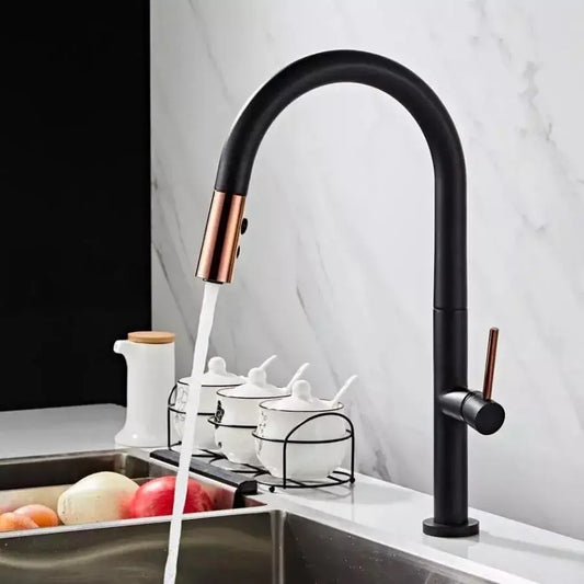 Kuchyňská baterie, sanitární mosaz, černá, CF1035/b