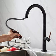 Kuchyňská baterie, sanitární mosaz, černá, CF1035/b