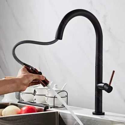 Kuchyňská baterie, sanitární mosaz, černá, CF1035/b
