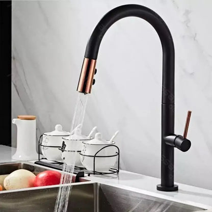 Kuchyňská baterie, sanitární mosaz, černá, CF1035/b