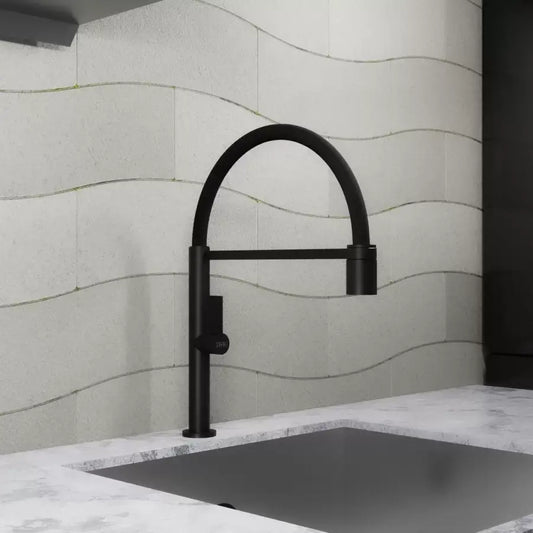 Kuchyňská baterie, sanitární mosaz, černá, CF2045