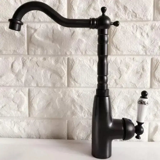 Kuchyňská baterie, sanitární mosaz, černá, OD/2051