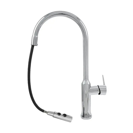 Baterie kuchyně s extrahovatelnou sprchou stříbrné sanitární mosazné CF/1035/c