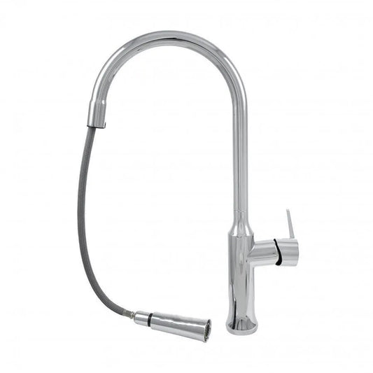 Kuchyňská baterie s extrahovatelnou sprchou stříbrné sanitární mosazné CF/1035/C1