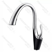 Kuchyňská baterie s extrahovatelnou sprchou, sanitární mosaznou, chrome, W058