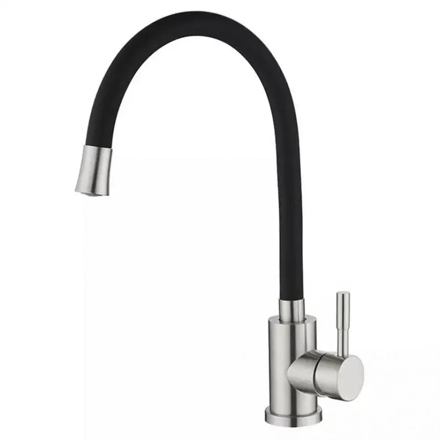 Kuchyňská baterie s flexibilní potrubí, nerezová ocel 304, satén, CF025B