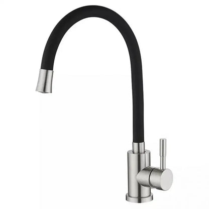 Kuchyňská baterie s flexibilní potrubí, nerezová ocel 304, satén, CF025B